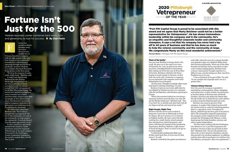 2020 Pittsburgh Vetrepreneur of the Year