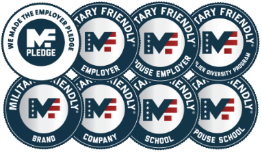 Ready to Become Military Friendly Logos