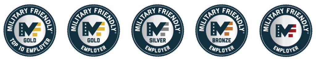 Military Friendly Employer Award Logos Group